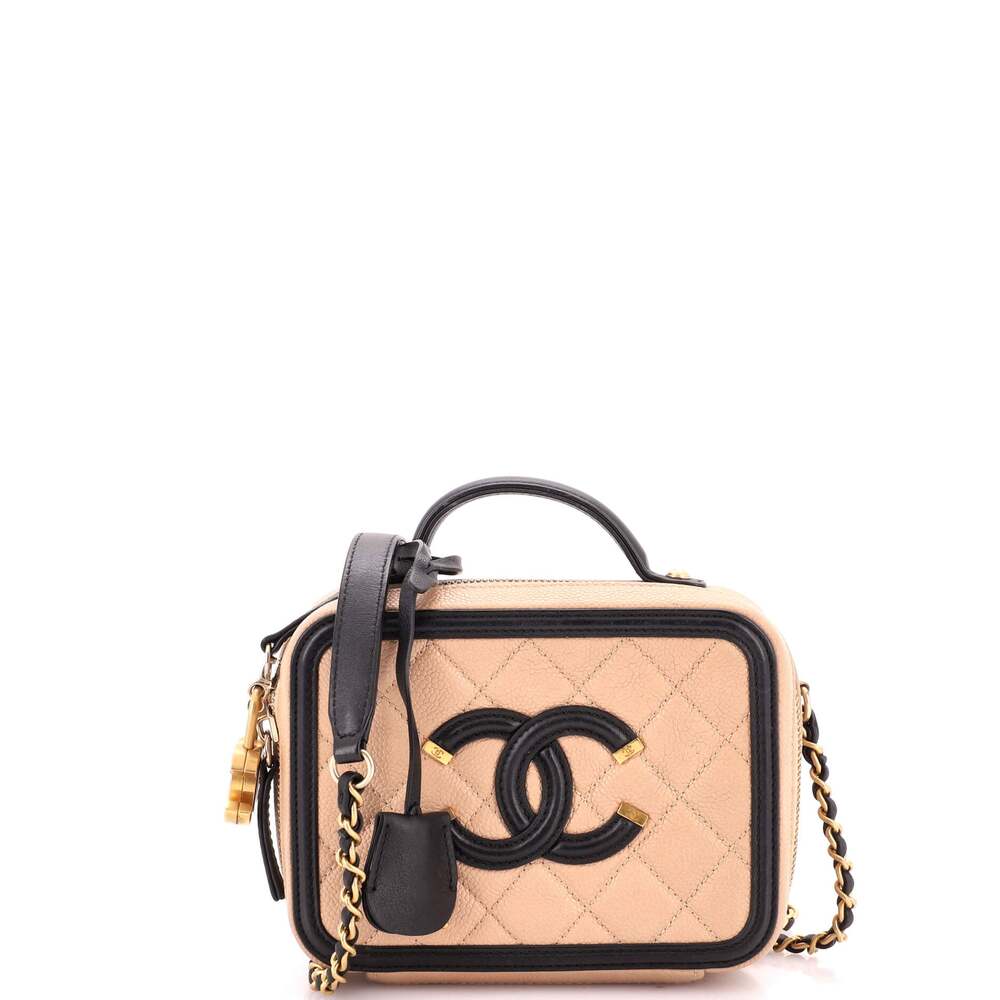Chanel Filigree Vanity Case Quilted #327242C39B